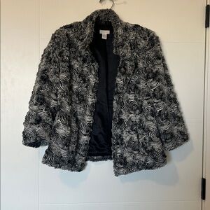 Chico's Faux Fur Cardigan